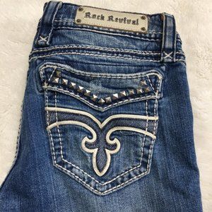 Rock Revival Women's Liberty Bootcut Jeans Size 30 x 29.5"